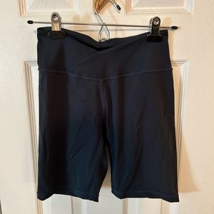 Popflex spandex shorts, size small navy